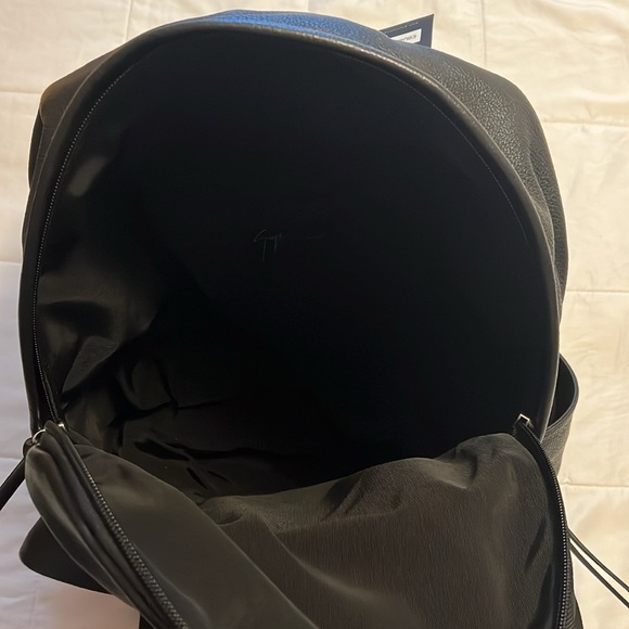 Giuseppe Zanotti design Brand New Black Leather backpack. NWT $1400 - Picture 12 of 13